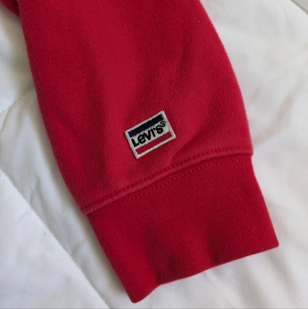 Levi's Women's Red and Blue Colorblock Hoodie - Picture 7 of 9